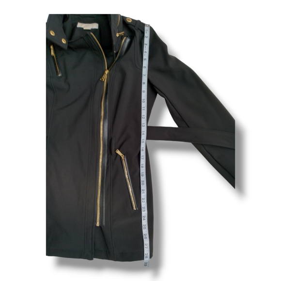 MICHAEL Michael Kors Asymmetrical Zip Trench Coat - Picture 11 of 12